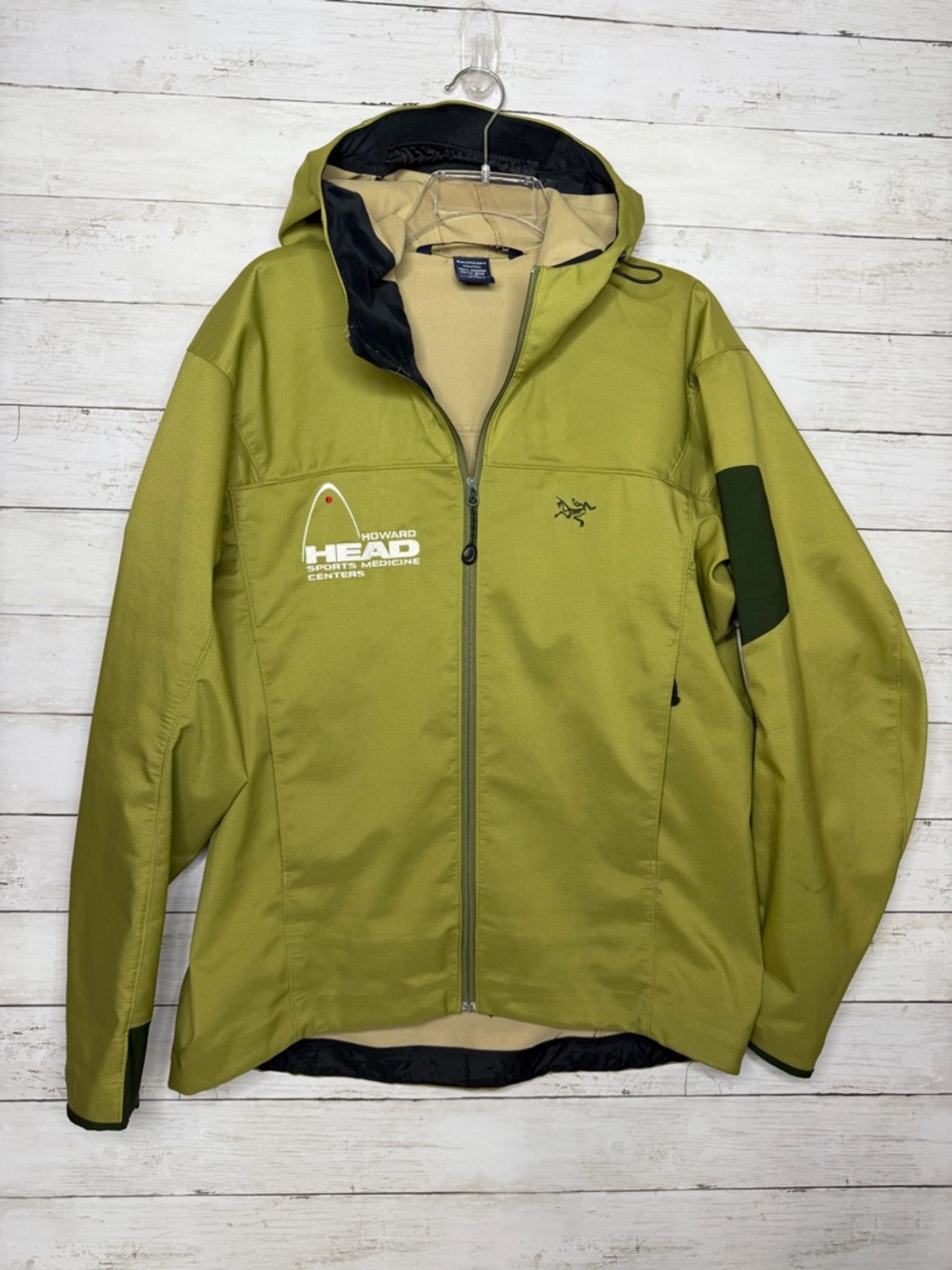 Arc’teryx Hooded Softshell Jacket Olive Green Men’s Large Gorpcore